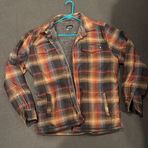 Marmot Men's Plaid Jacket - Red, Orange, Black